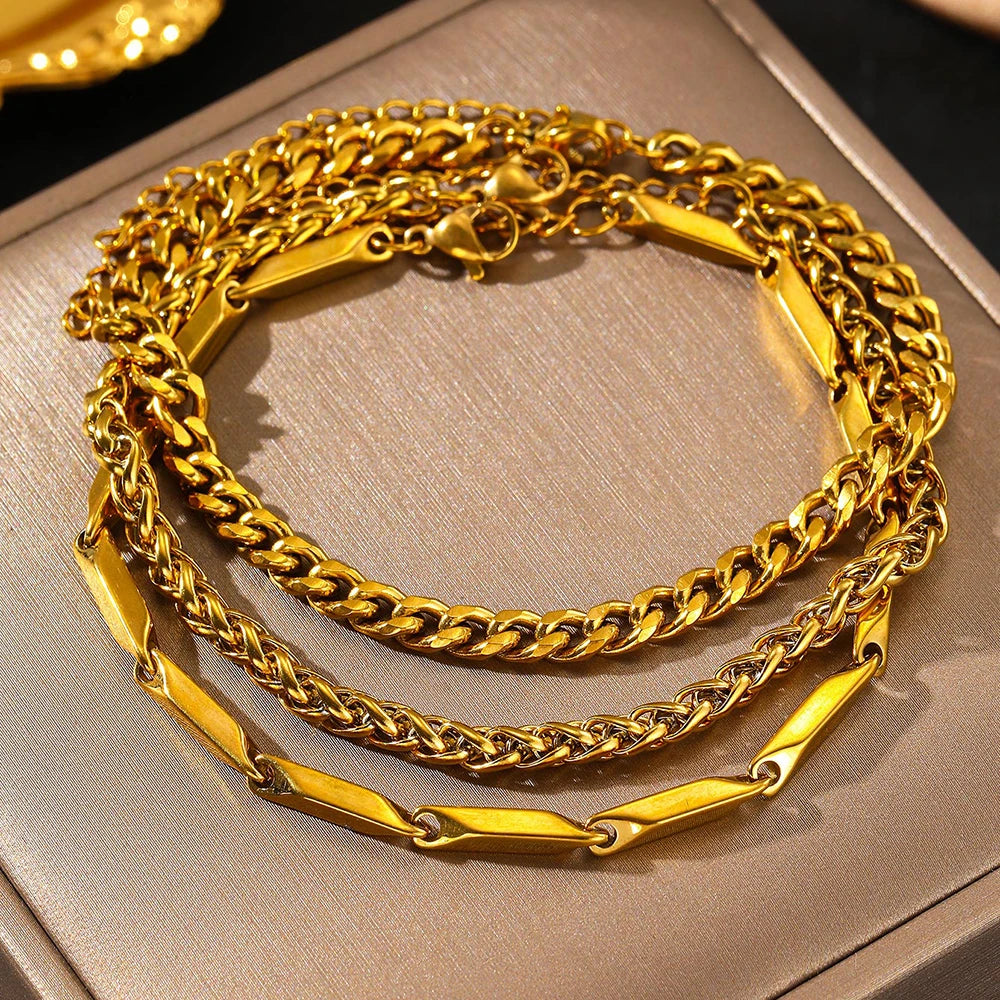 Stainless steel bracelets European and American fashion bracelets exquisite chain bracelets For Women Jewelry Banquet Gifts