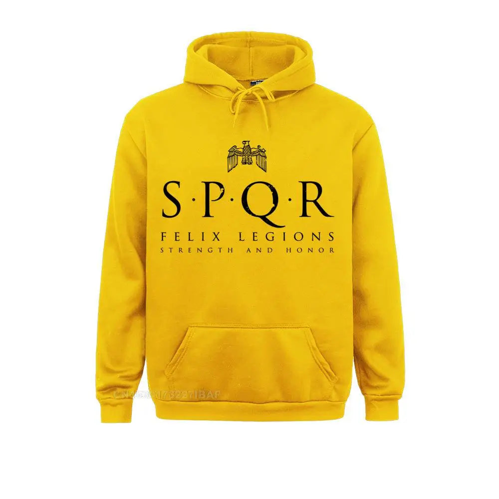 Men SPQR Sportswear Roman Empire Romans Maximus Gladiator Army Fun Harajuku Hoodies Men Clothes Classic