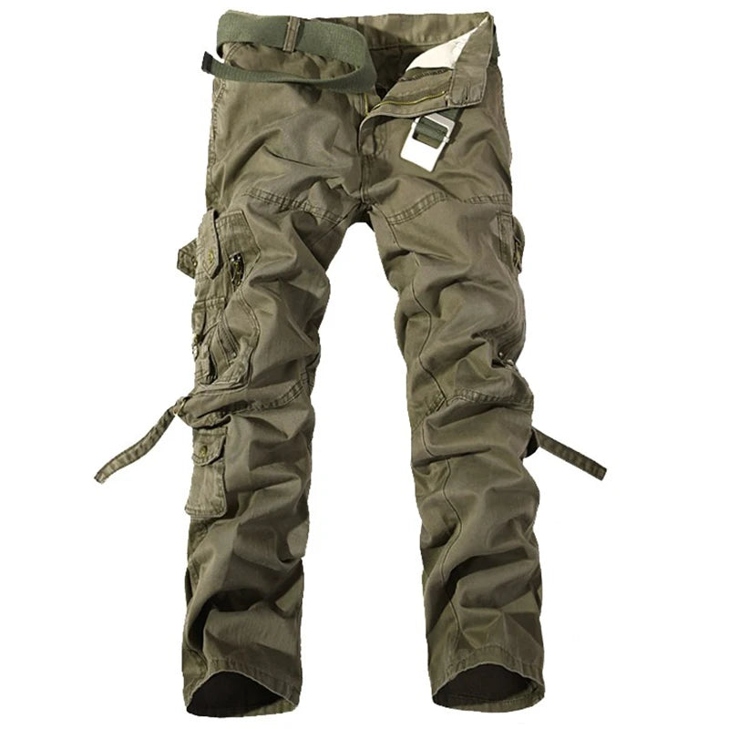 2024 Fashion Military Cargo Pants Mens Trousers Overalls Casual Baggy Army Cargo Pants Men Plus Size Multi-pocket Tactical Pants