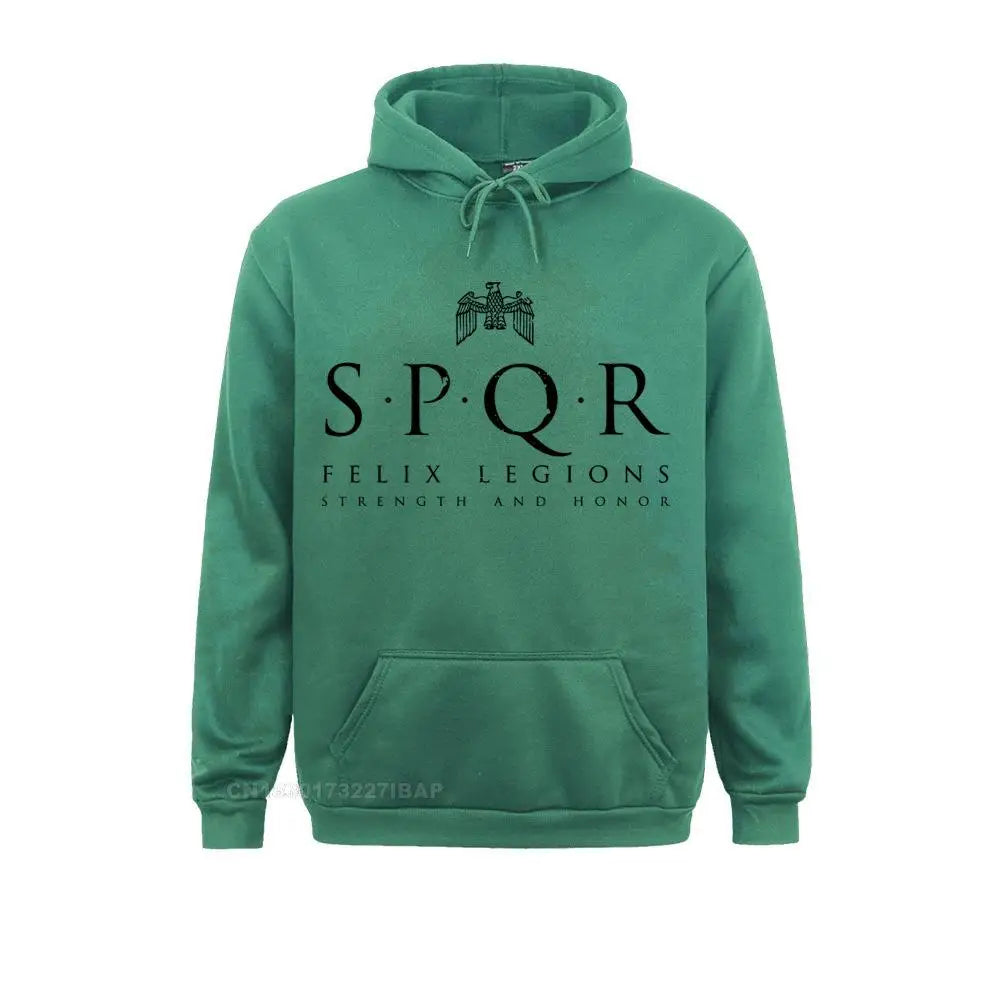 Men SPQR Sportswear Roman Empire Romans Maximus Gladiator Army Fun Harajuku Hoodies Men Clothes Classic