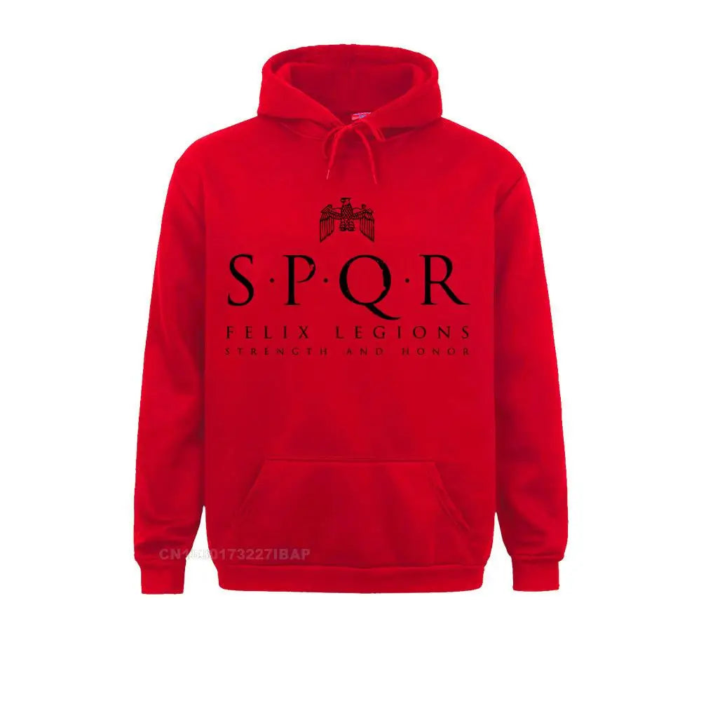 Men SPQR Sportswear Roman Empire Romans Maximus Gladiator Army Fun Harajuku Hoodies Men Clothes Classic