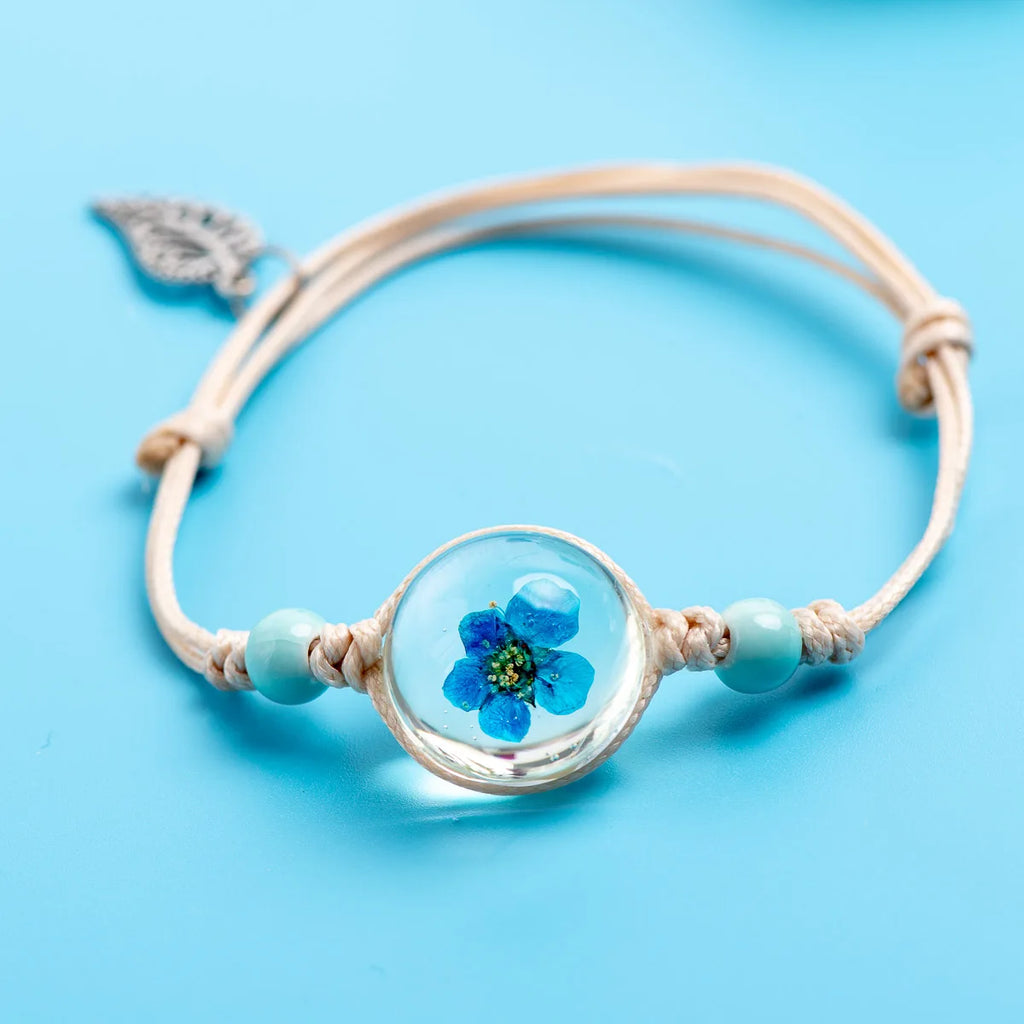 Glass ball Flower Bracelets Jewelry & Accessories Crystal Ceramic Bracelets Party gift wrap bracelets&Bangles #DY414