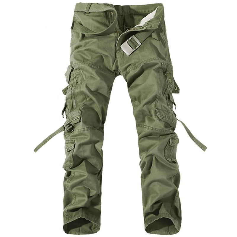 2024 Fashion Military Cargo Pants Mens Trousers Overalls Casual Baggy Army Cargo Pants Men Plus Size Multi-pocket Tactical Pants