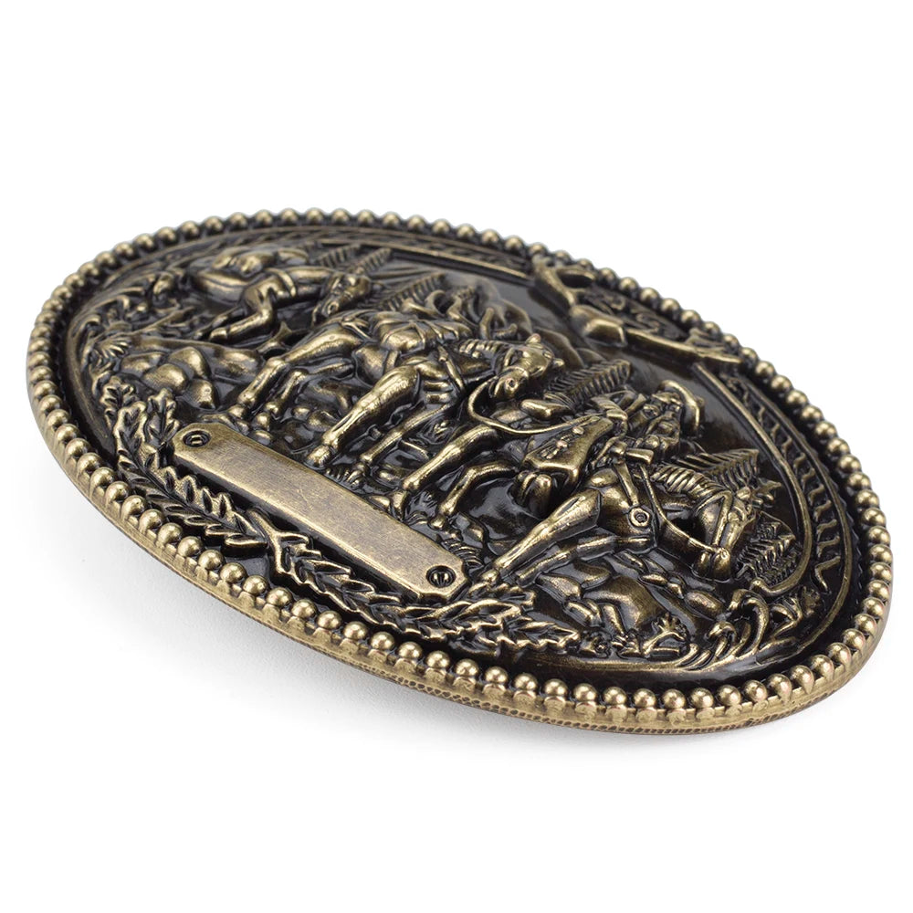 Horse Decorative Leather Belt Cowboy Fashion Men's Clothing Accessories