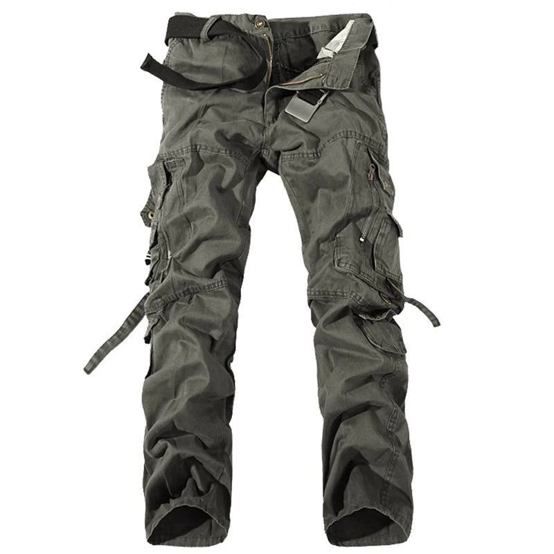 2024 Fashion Military Cargo Pants Mens Trousers Overalls Casual Baggy Army Cargo Pants Men Plus Size Multi-pocket Tactical Pants