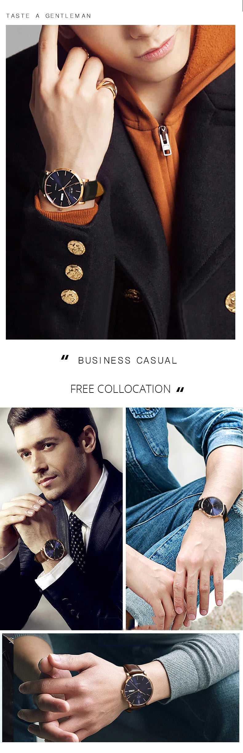 Montre Homme Switzerland I&W Luxury Gold Automatic Watch 24 Jewels NH36 Watch Men Calendar Sapphire Mechanical Watches Mens 2020