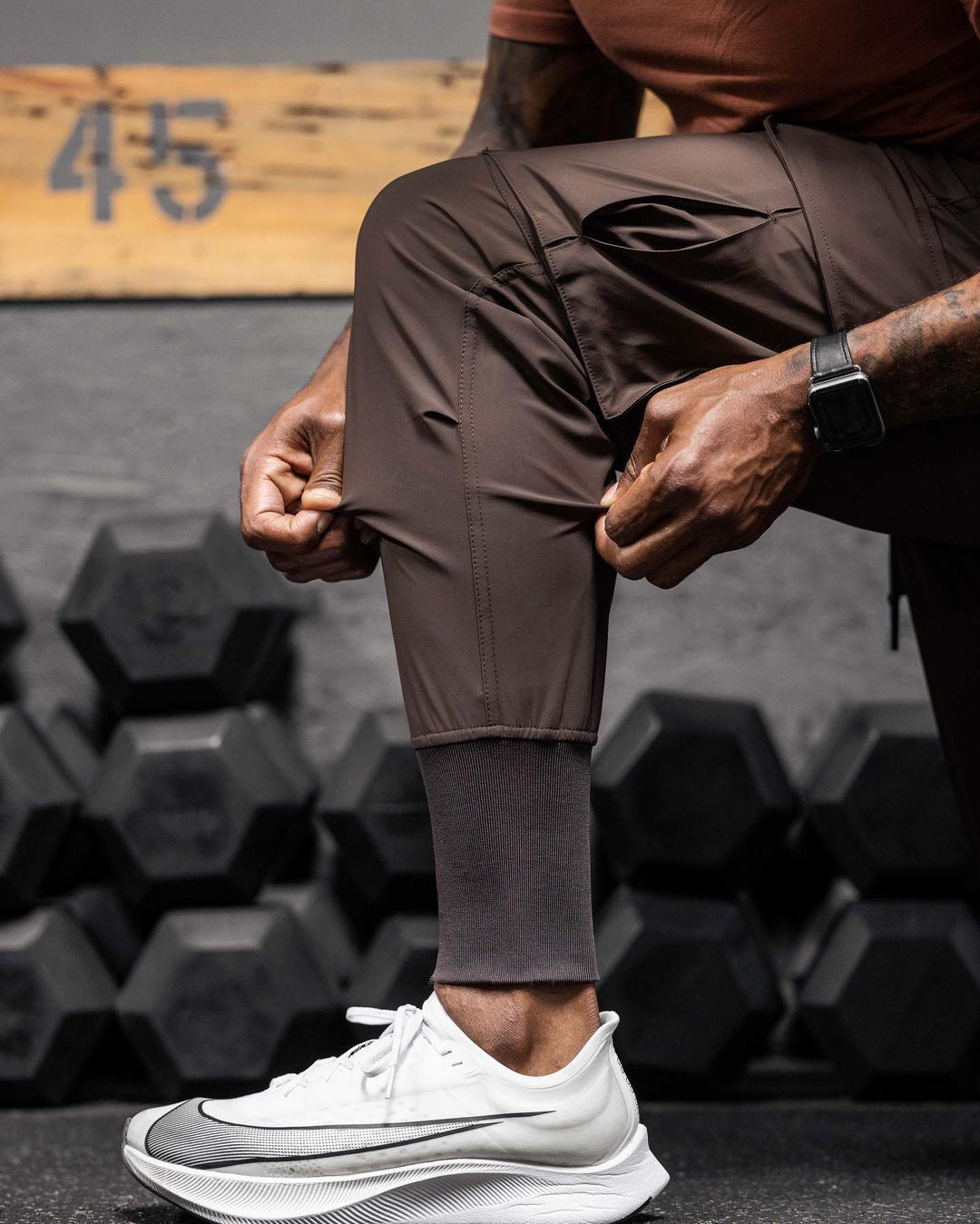 2024 New Cargo Pants Gym Men‘s Multi-Pocket Straight Bottom Cargo Pants    Sports Fitness Men Casual Trousers Track Pants