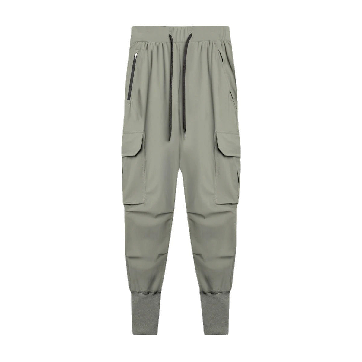 2024 New Cargo Pants Gym Men‘s Multi-Pocket Straight Bottom Cargo Pants    Sports Fitness Men Casual Trousers Track Pants