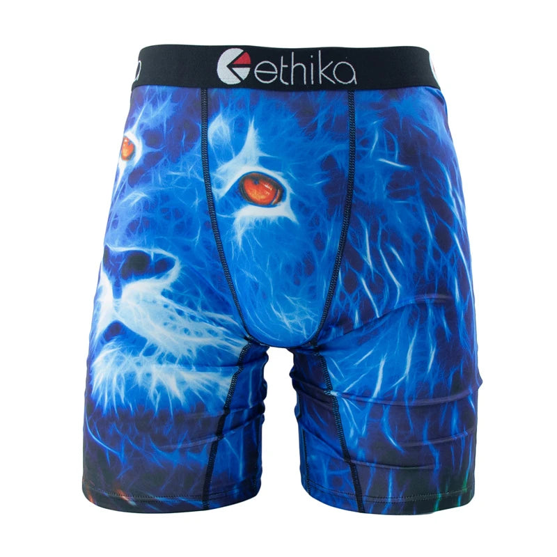 ETHIKA 1Pcs Sexy Men Underwear Boxers Breathable Swimming Man Underpants Plus Size S-3XL Mens Trunks Men's Panties Boxer Briefs