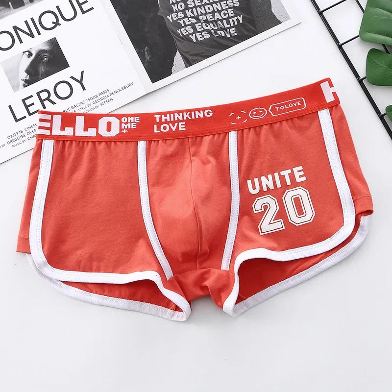 Men's Underwear Boxer Shorts Sexy Panties Cotton Boxers Sports Comfort Man Underpants Shorts Homme U Convex Lingerie PD3205