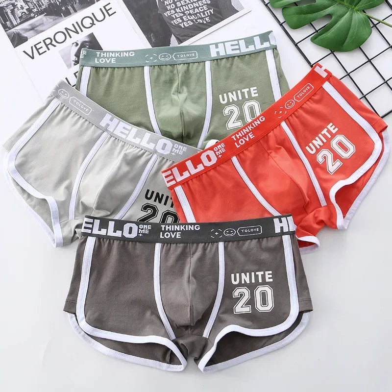 Men's Underwear Boxer Shorts Sexy Panties Cotton Boxers Sports Comfort Man Underpants Shorts Homme U Convex Lingerie PD3205