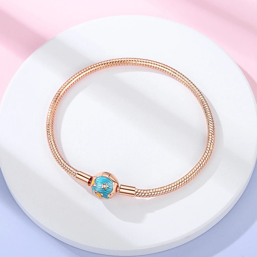 Danturn 925 Sterling Silver Bracelets Surfing, Waves and fish, Dream nets Bracelets Women Bracelets Fashion Charm Bracelets
