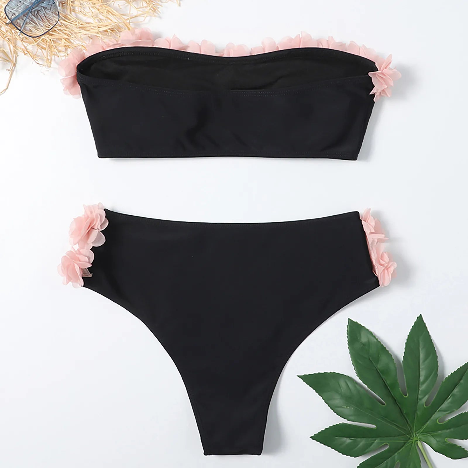 Sexy Bathing Suits For Women Two Piece Swimsuits Split One Set Swimsuit Gradient Women'S Bikini High Waist Beachwear Strapless