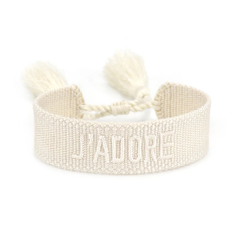 Cotton Bracelets Handmade Adjustable Woven Bracelets Beach Vibes
