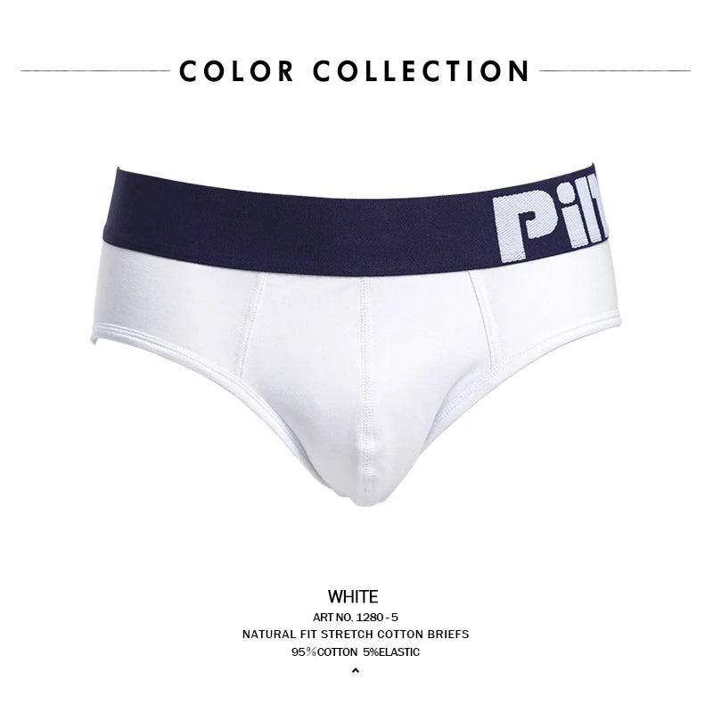 PINKHERO 1280 Men's Panties，Homens Cueca， Comfortable Cotton  Men Underwear Sexy Briefs，Patchwork Breathable Man Underpants