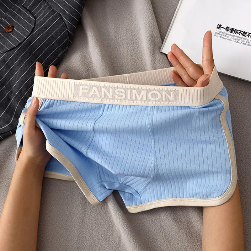 3 Pcs/Lot Men's Boxer Shorts Underwear Sexy Panties Striped Man Underpants Male Boxers Homme U Convex Shorts Lingerie Underpants