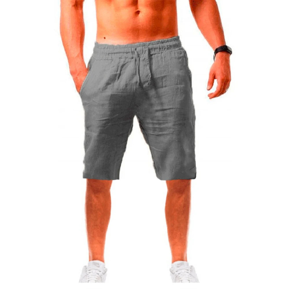 Men's Casual Solid Color Shorts Summer Breathable Fitness Jogging Sport Short Fashion Beach Shorts Men Clothes