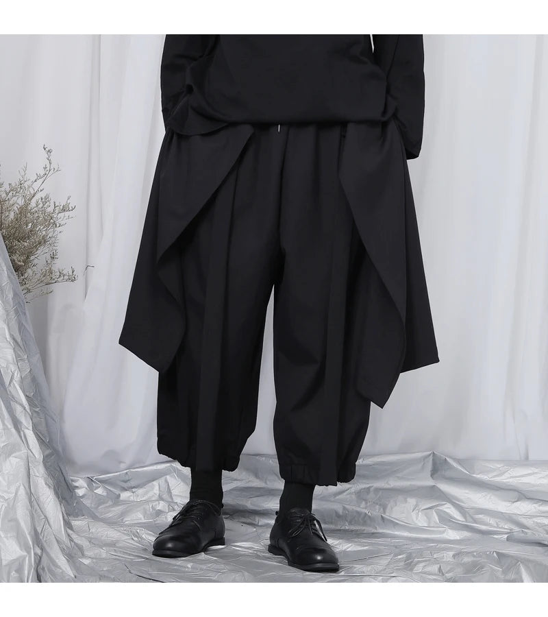 Japan  Style Men's clothing Punk Casual 8-9 Pants