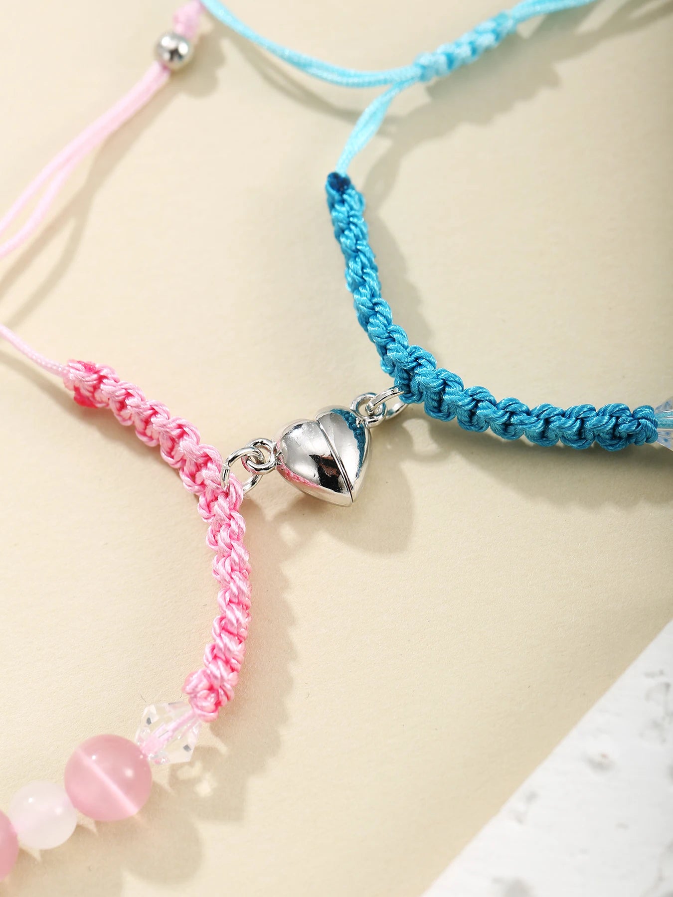 2 Pcs  couple bracelets Magnetic bracelets Spider and Cute cat bracelets
