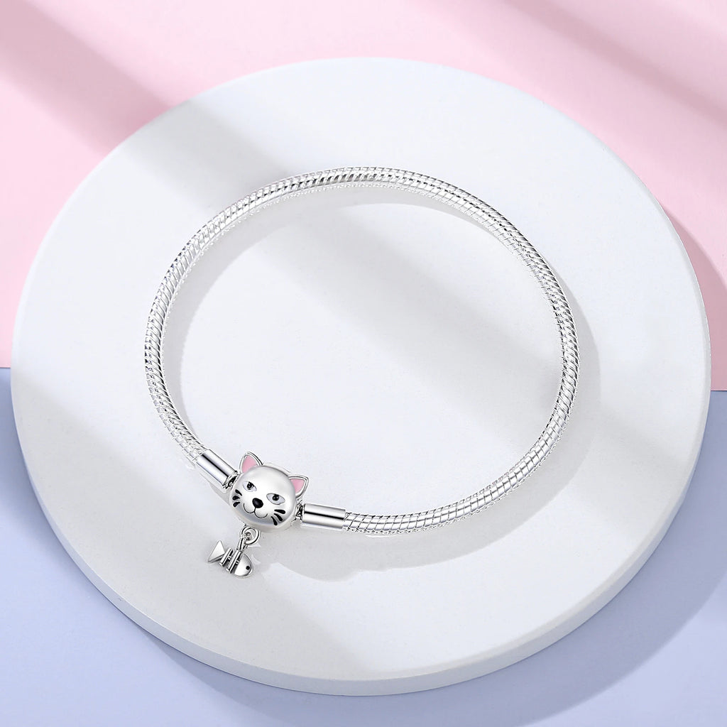 Danturn 925 Sterling Silver Bracelets Crown Butterfly Bus Sisterly Love Cherry Bracelets Women Bracelets Fashion Charm Bracelets