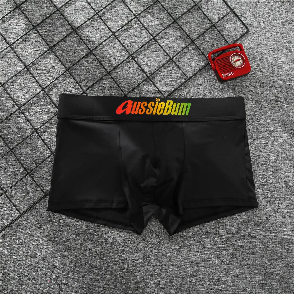 Sexy Men Boxers Shorts Aussiebum Underwear Men' Boxers Male Panties Calzoncillos Slip Men U Convex Pouch Man Underpants M-XXL