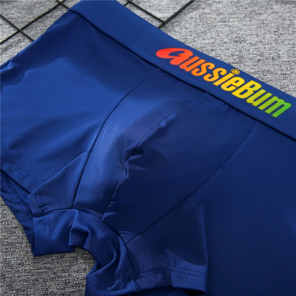 Sexy Men Boxers Shorts Aussiebum Underwear Men' Boxers Male Panties Calzoncillos Slip Men U Convex Pouch Man Underpants M-XXL
