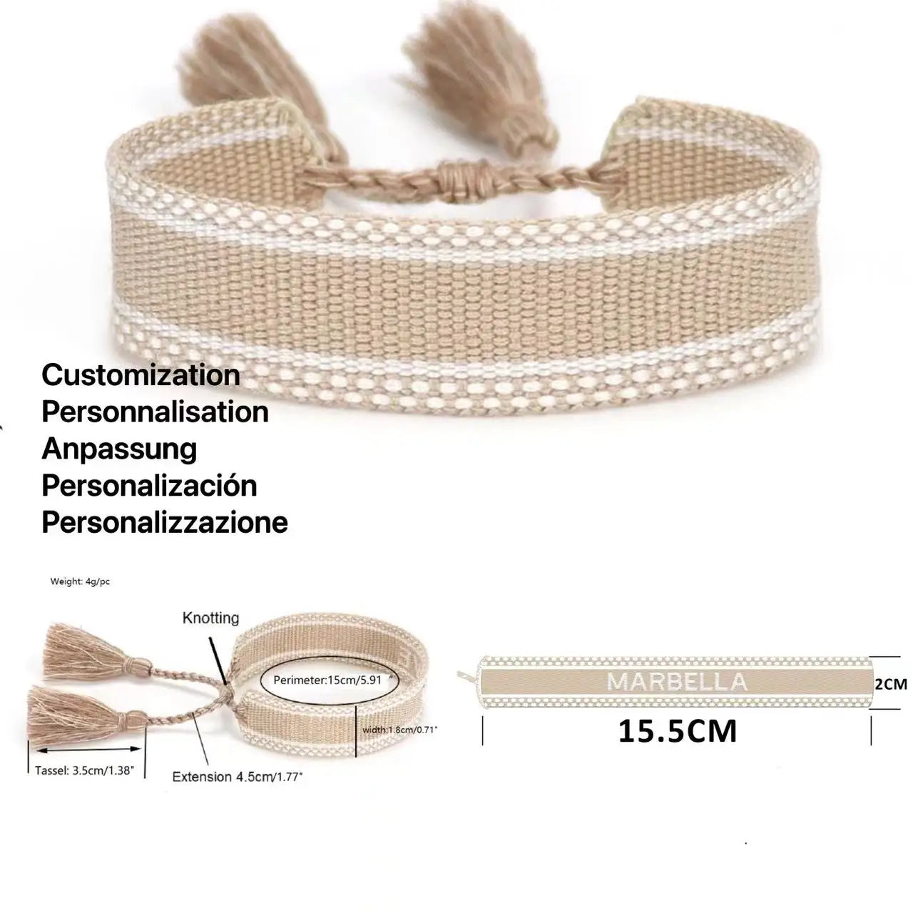 Customization of Wholesale Woven Bracelets Custom Made Bracelets