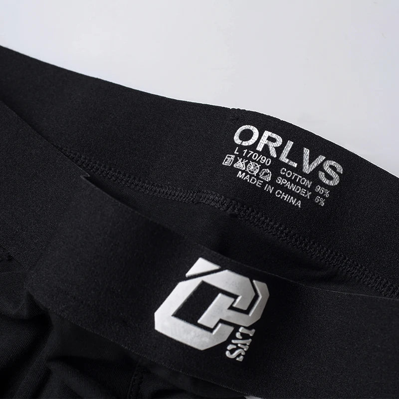 4Pcs/Lot ORLVS Brand Man Underpants Boxershorts Cotton Men Boxers Male Breathable Underwear Men's Panties Soft Boxer OR212