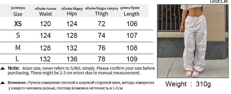 Women Cargo Pants Spring New Streetwear Solid Fashion Pockets Drawstring Trousers Casual Slim Versatile Knitted Lady Cargo Pants