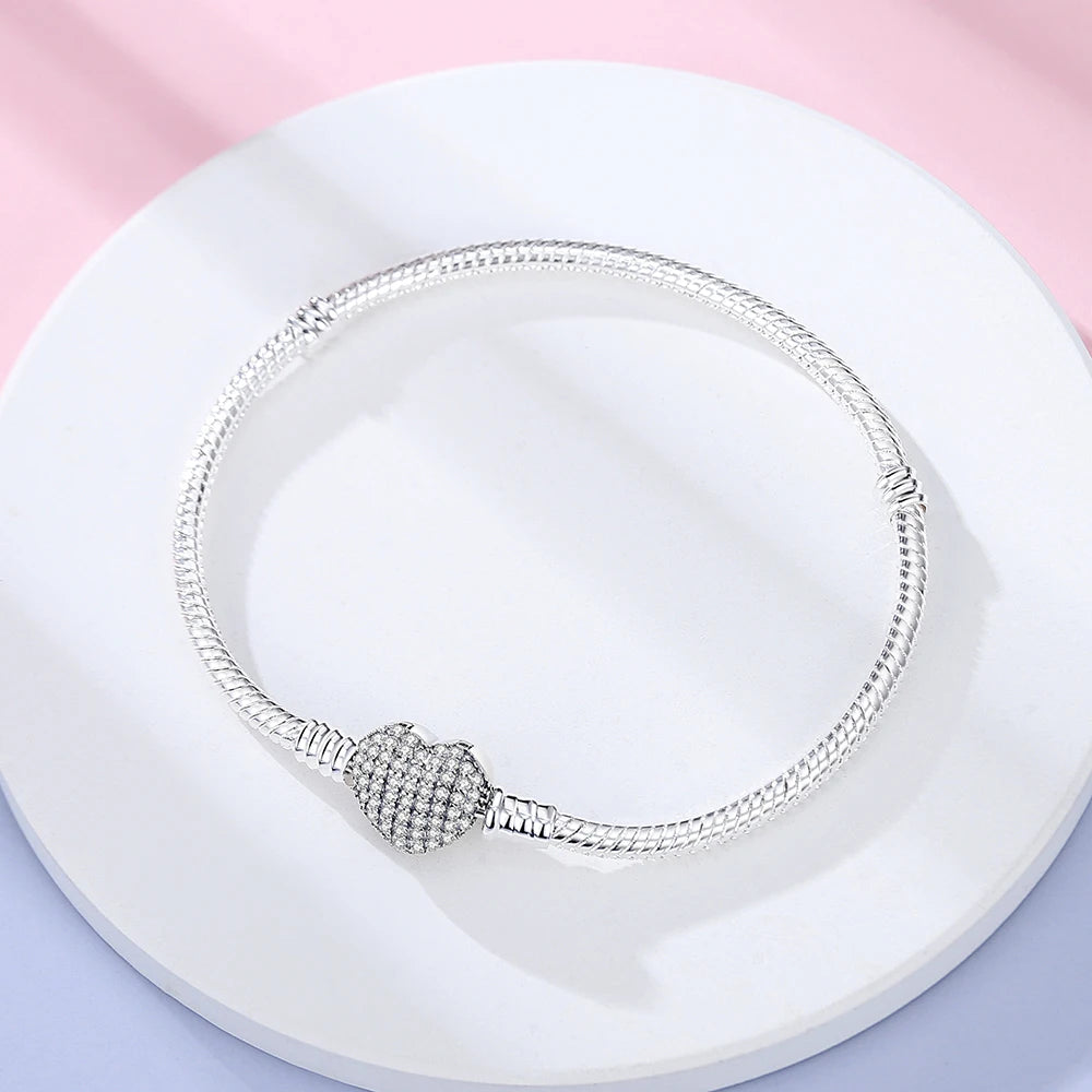 Danturn 925 Sterling Silver Bracelets Crown Butterfly Bus Sisterly Love Cherry Bracelets Women Bracelets Fashion Charm Bracelets