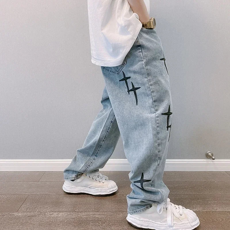 Wide Leg Cargo Pants men Streetwear Baggy men Jeans pants Fashion Straight Male men Clothing streetwear cargo pants y2k clothes