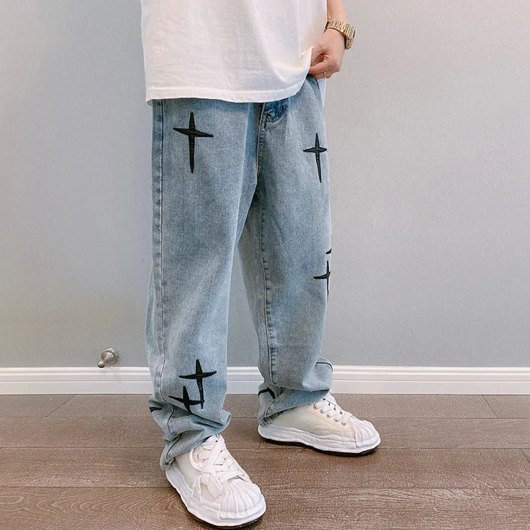 Wide Leg Cargo Pants men Streetwear Baggy men Jeans pants Fashion Straight Male men Clothing streetwear cargo pants y2k clothes