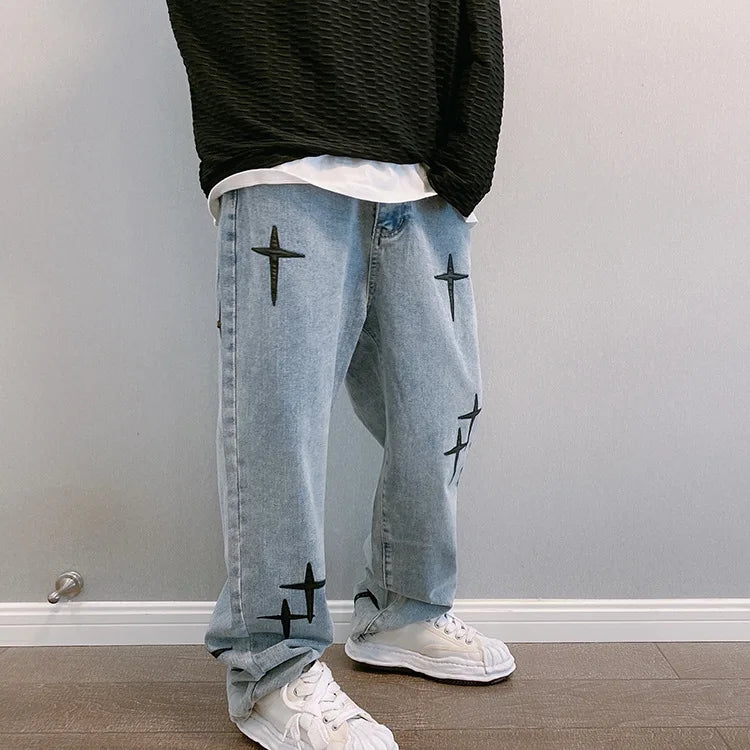 Wide Leg Cargo Pants men Streetwear Baggy men Jeans pants Fashion Straight Male men Clothing streetwear cargo pants y2k clothes