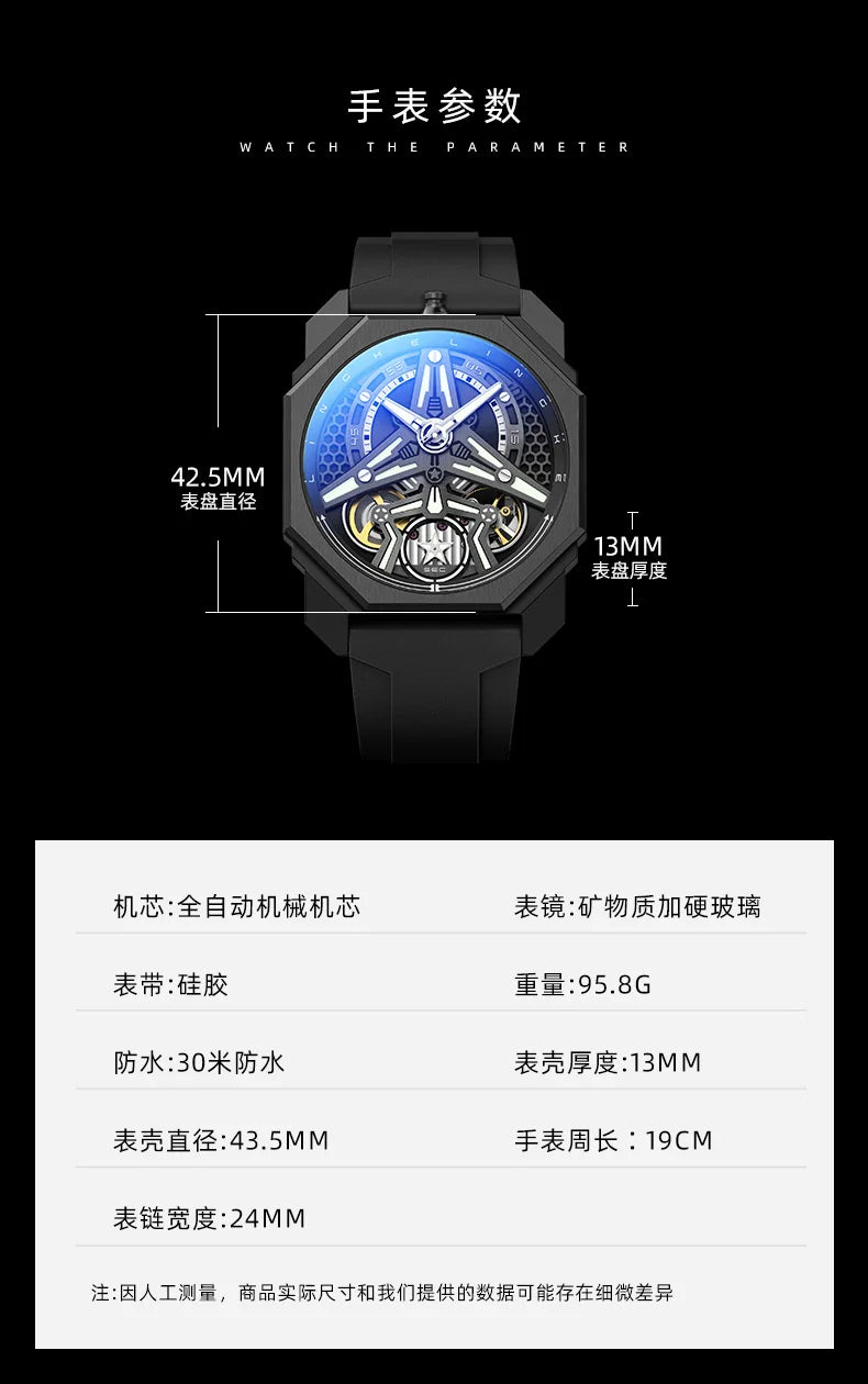 PAGANI DESIGNS Mens Mechanical Watch Luxury Sports Automatic Watches for Men Stainless Steel Waterproof Wristwatch Reloj montres