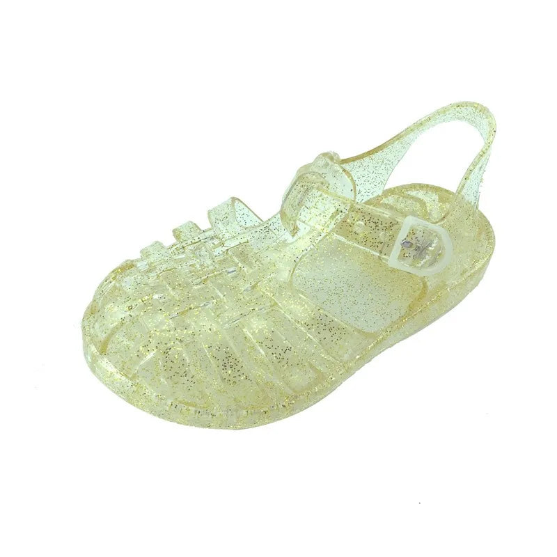 Summer New Sandal Princess Crystal Shoes Boy Girl Children Cave Shoe Kid Jelly Glitter Baby Roman Beach Sandals Toddler Slippers
