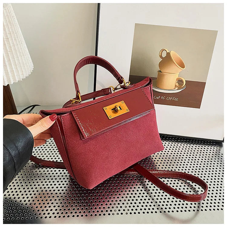 Handbag - A Niche High-end, Women's Single-shoulder Crossbody Bag for Daily Commutes. 2025 New Model - Large Capacity Kelly Bag.
