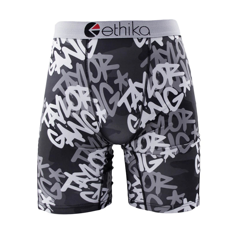ETHIKA 1Pcs Sexy Men Underwear Boxers Breathable Swimming Man Underpants Plus Size S-3XL Mens Trunks Men's Panties Boxer Briefs