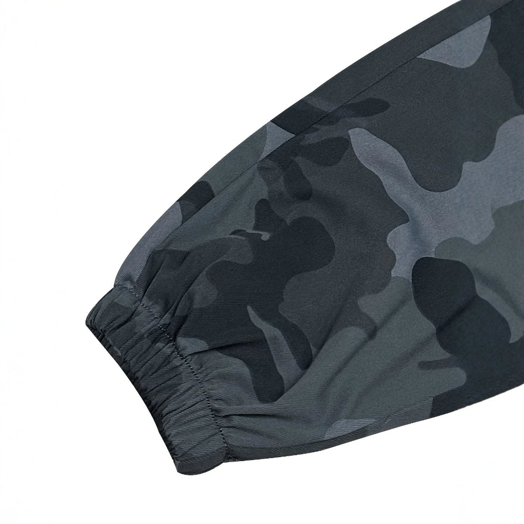 [Trendy Camo Cargo Pants] Camo Cargo Pants - Men's Trendy Casual Regular Fit Trousers With Side Pocket For Outdoor Activities