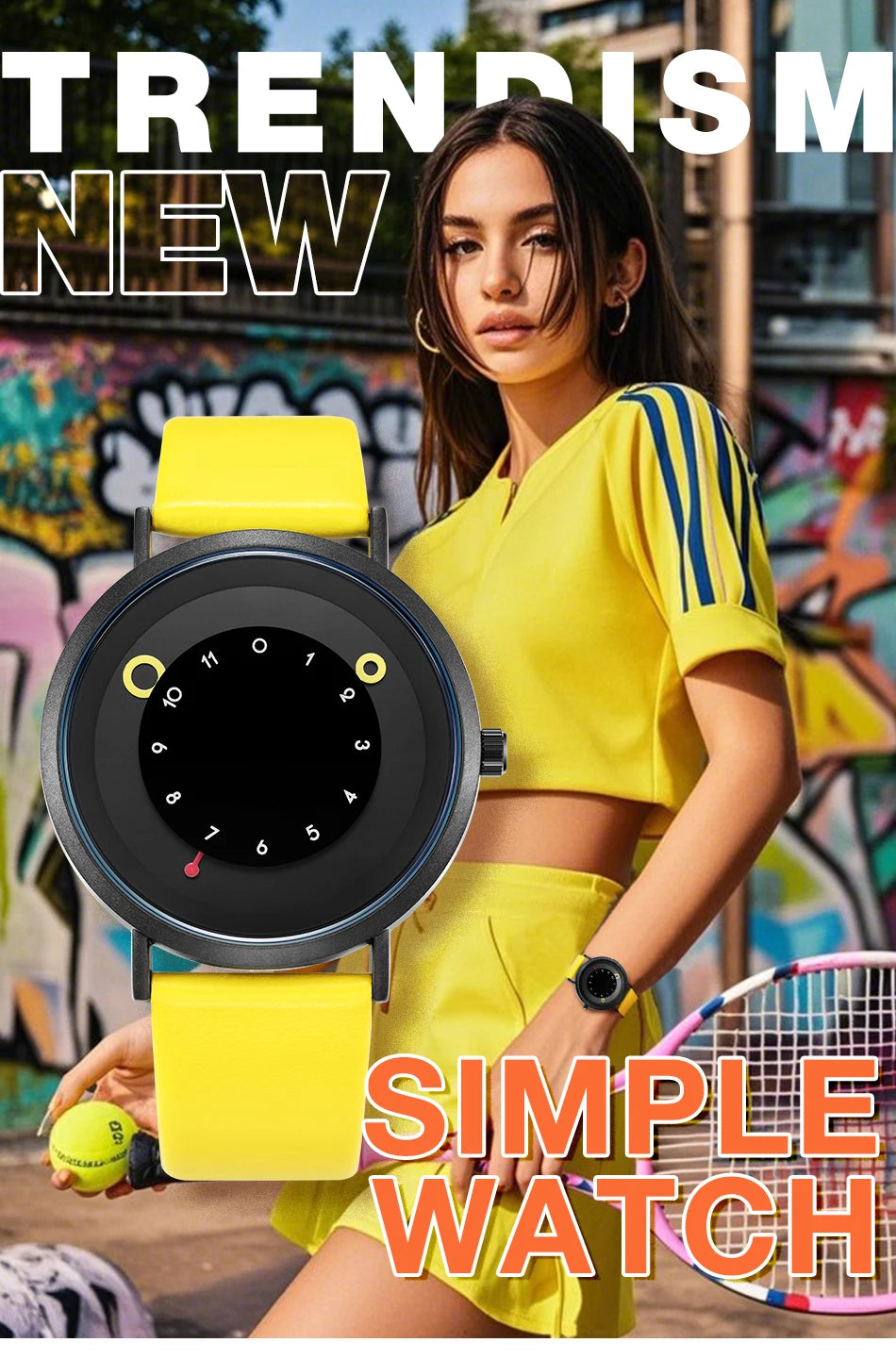 Shengke Women Creative Wristwatch Ladies Watches Yellow Leather Band Best Gifts Wristwatches Clock Montres Femme Reloj Mujer