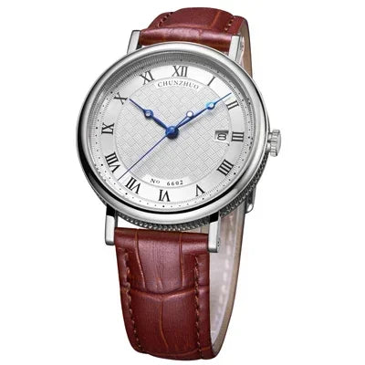 Montre décontractée ultra-plate pour homme, mouvement de montre à quartz de 38 mm, acier inoxydable importé du Japon