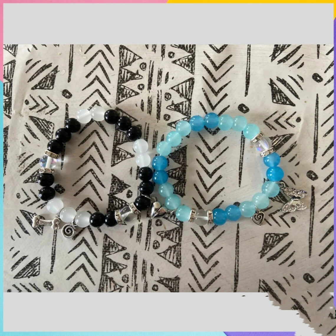 Corpse bride inspired matching bracelets Y2K Jewelry Handmade | Handmade Couple Bracelets | Valentines Bracelets |