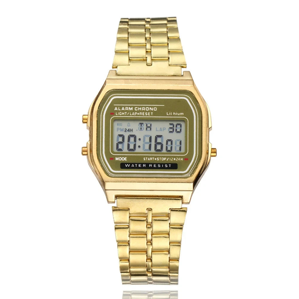 2024 Digital Watches For Men Sports Waterproof Bracelet Clock Gold Electronice LED Wristwatch Women Casucal montre homme relogio