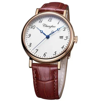 Montre décontractée ultra-plate pour homme, mouvement de montre à quartz de 38 mm, acier inoxydable importé du Japon