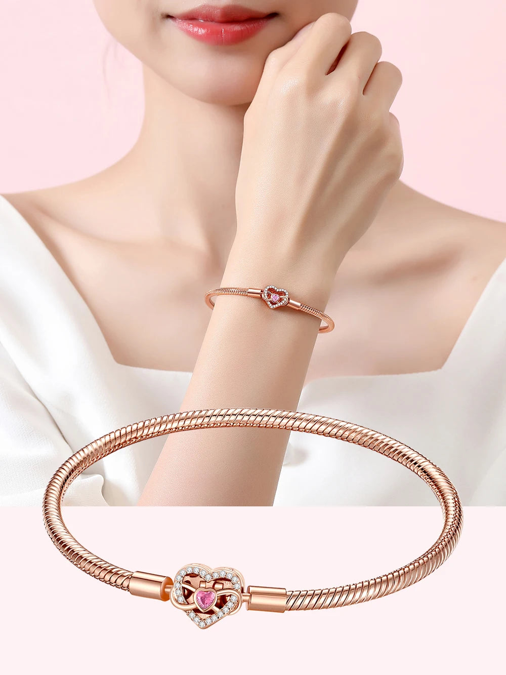 Danturn 925 Sterling Silver Bracelets Crown Butterfly Bus Sisterly Love Cherry Bracelets Women Bracelets Fashion Charm Bracelets