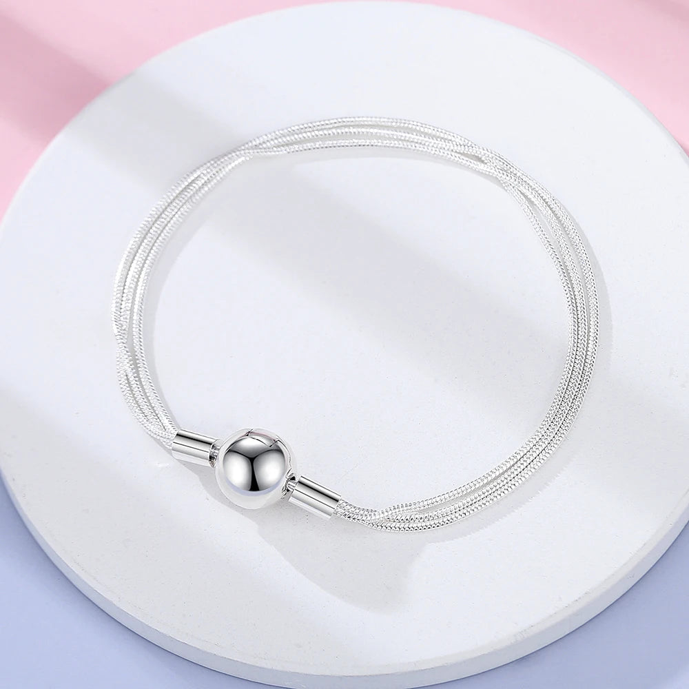Danturn 925 Sterling Silver Bracelets Crown Butterfly Bus Sisterly Love Cherry Bracelets Women Bracelets Fashion Charm Bracelets