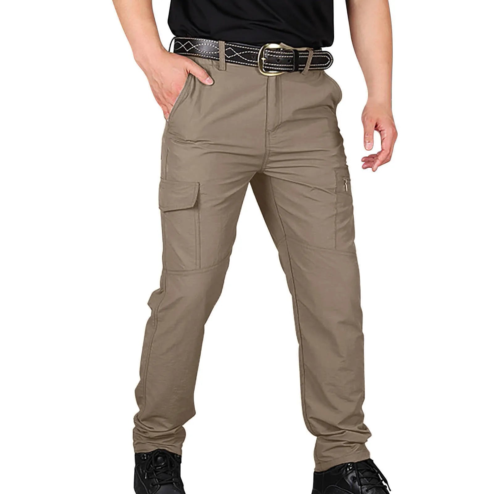 Men'S Straight Leg Sweatpants Gyms Trousers City Tactical Cargo Pants Classic Outdoor Hiking Multi Pockets Cargo Pants