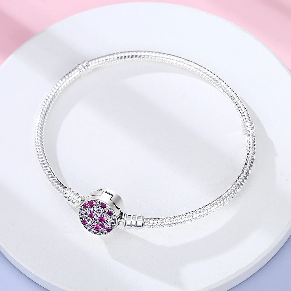 Danturn 925 Sterling Silver Bracelets Crown Butterfly Bus Sisterly Love Cherry Bracelets Women Bracelets Fashion Charm Bracelets