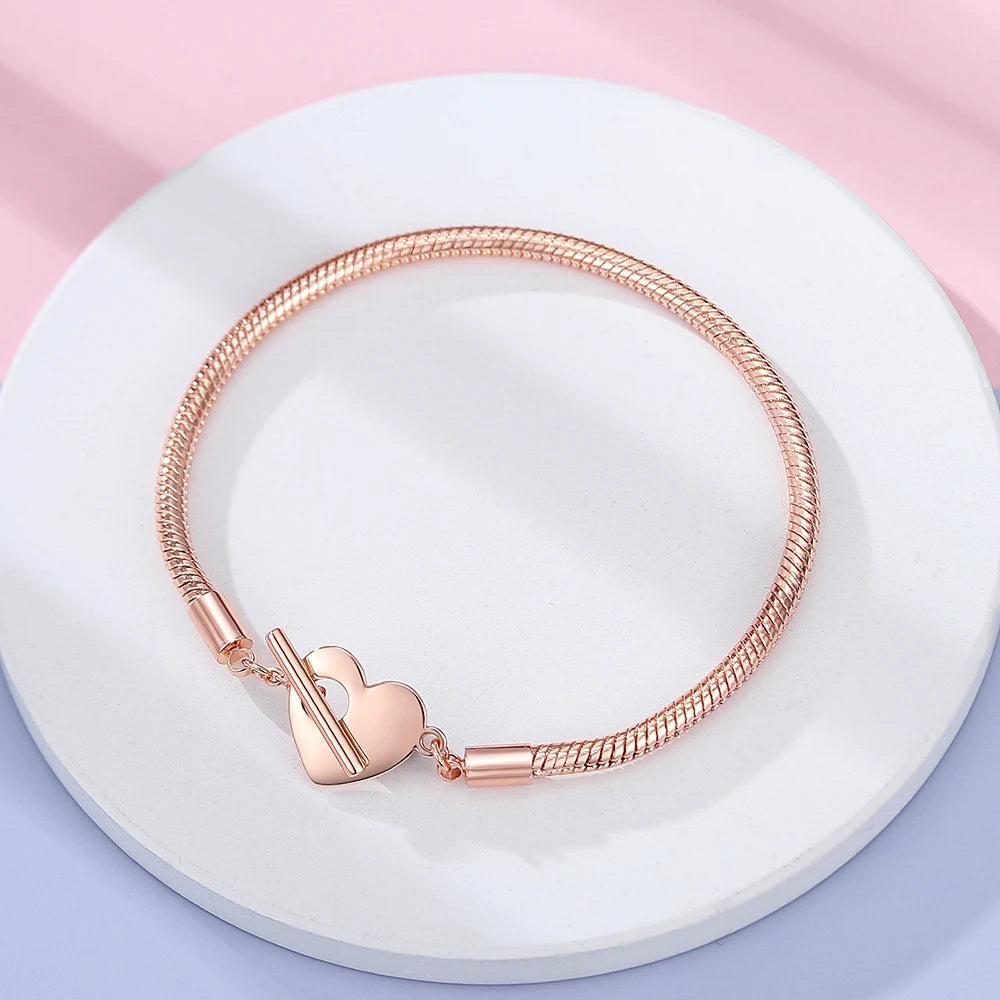 Danturn 925 Sterling Silver Bracelets Crown Butterfly Bus Sisterly Love Cherry Bracelets Women Bracelets Fashion Charm Bracelets