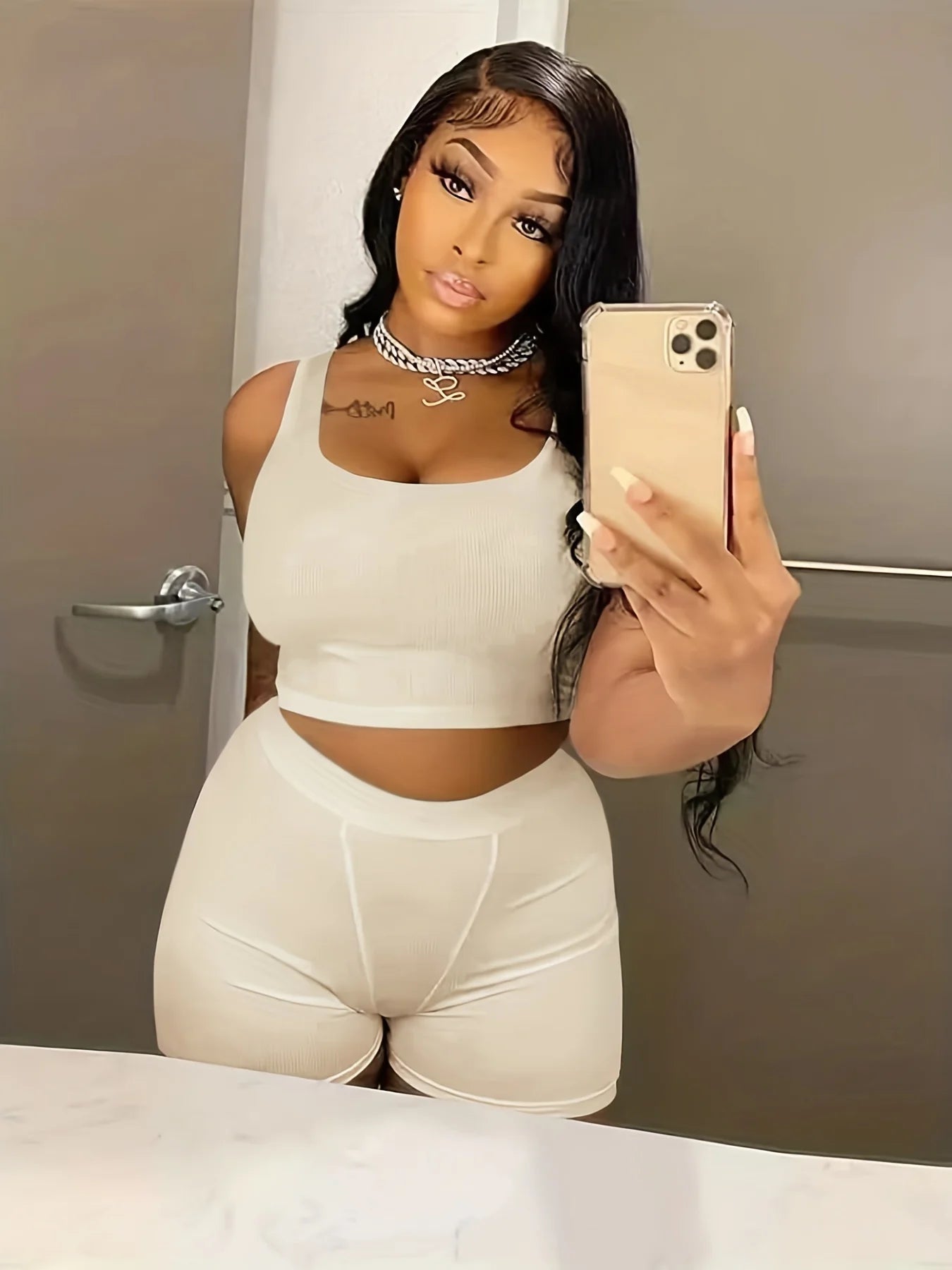 Women's Clothing Summer  Wholesale Ribbed Loungewear Women Sets  Lounge Wear Two Piece Tank Tops and Shorts Set