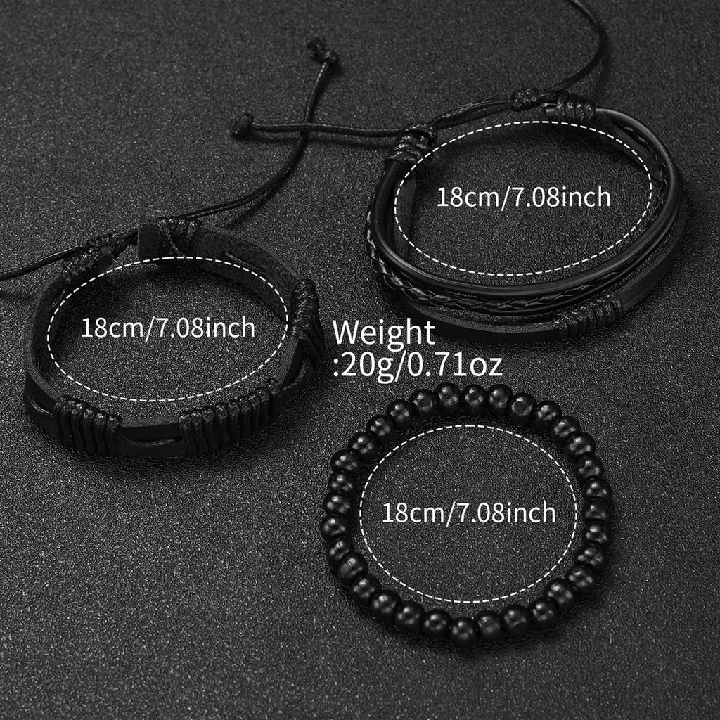 4/5PCS Fashion Men Watches Casual Male's Quartz Watch Bracelets Set Relogio Masculino Reloj Hombre（Without Box）